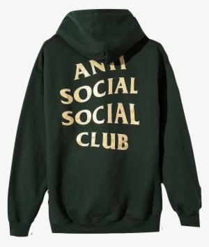 anti social social club - anti social social club hoodie green