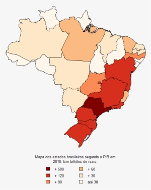 Mapa - Pib - Estados - Renda Per Capita Brasil Mapa
