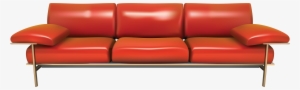 Download - Red Orange Couches Transparent Background