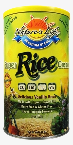 Natures Life Super Green Rice Protein Vanilla Powder-1 - Nature's Life Super Green Rice Powder Vanilla