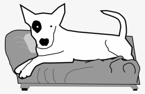 Bullterrier Head, Bujung,bull Terrier Cartoon,dog Bullterrier - Dog On Couch Clipart