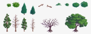 Sprite Sheet Example Tree Planting, Rpg Maker, Art - Isometric Tileset