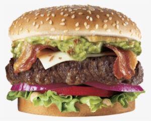 Burger Psd - Carl's Jr Bacon Guacamole Burger