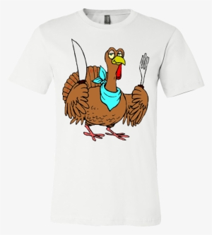 Funny Thanksgiving Turkey T-shirt - Clip Art Turkey Dinner
