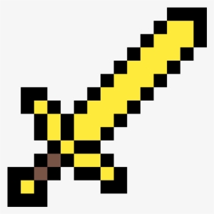 Gold Sword - Minecraft Coloring Pages