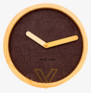 Relógio De Parede Brown Em Madeira - Nextime Wood Calm Wall Clock - Brown
