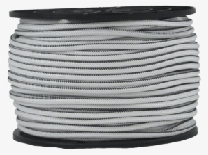3/16″ Bungee Shock Cord White With Black Tracer - Bungee Cord