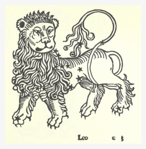 Poeticon Astronomicon Higinio Ratdolt Incunabula & - Zodiac Leo 1482 Nleo The Lion Zodiacal Woodcut From