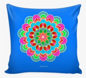 Beautiful Vibrant Mandala Design Pillow Cover - Throw Pillow