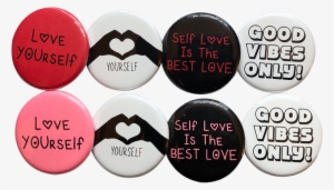 Image Of Self Love Button 4-pack - Self Love Buttons