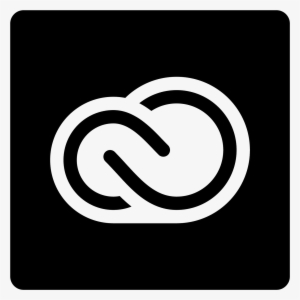 Adobe Creative Cloud Filled Icon - Adobe Creative Cloud Logo White