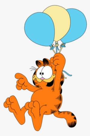 Garfield Balloons - Garfield With Balloons