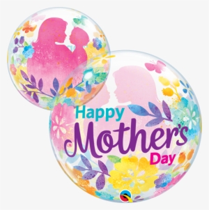 22" Mother's Day Silhouette Bubble Balloon - Balloon
