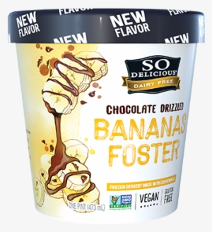 New Chocolate Drizzled Bananas Foster - So Delicious Banana Foster