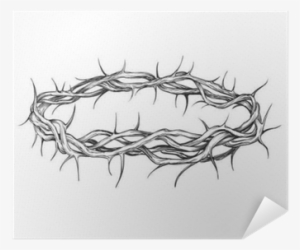 Crown Of Thorns Religious Symbol Hand Drawn Vector - Crown Of Thorns Sketch
