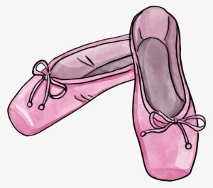 Ballet Shoe Drawing Illustration - Ballet Slipper Png
