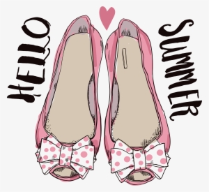 Pink High-heeled Footwear Shoe Illustration - Shoe