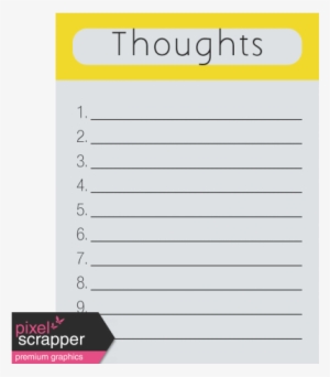 Thoughts Journal Card - Paper