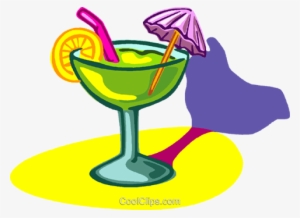 Exotic Drink With Umbrella Royalty Free Vector Clip - Cocktail Umbrella