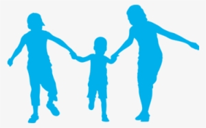 Children Holding Hands Silhouette Png