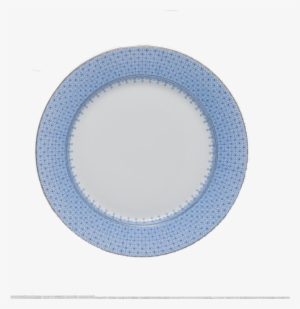 Cornflower Blue Lace Bread & Butter Plate - Circle