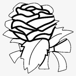 Dibujo De Rosa, Flor Para Colorear - Desenho De Flor Rosa
