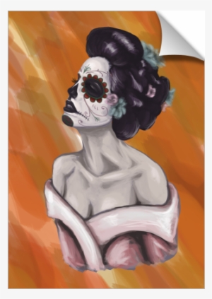 Sugar Skull Geisha - Geisha Mexican Skull