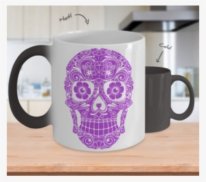 Sale Sugar Skull Color Changing Mug