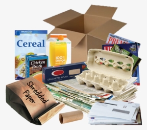 Cereal & Cracker Boxes Milk, Juice & Soup Cartons Newspapers - Cardboard Recyclables