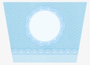Light Blue Lace, Free Printable Labels - Latinha Peppa