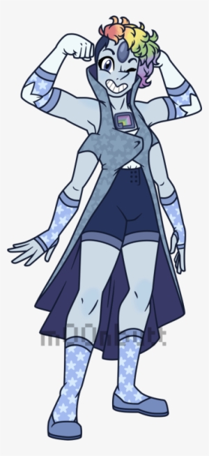 She's Technically A Blue Lace Agate, But I Also Used - Garnet