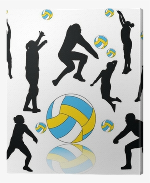 Volleyball Players Collection Silhouette - Silueta De Jugadores De Voleibol