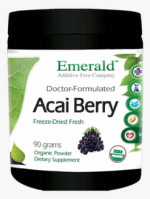 Emerald Labs Freeze-dried Organic Acai Berry Powder, - Fruitrients, Camu Camu, 60 Veggie Caps