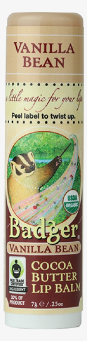 Vanilla Bean Organic Lip Balm For Dry Lips By Badger - Badger Cocoa Butter Mocha Cocoa - 5ml - Lip Balm