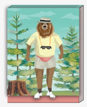 Forest Bear Pocket Note Pad - Cartoon