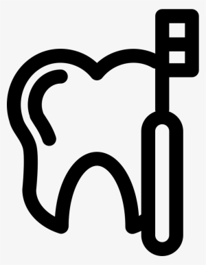 Tooth And Dentist Tool Outlines Comments - Odontologo Icono
