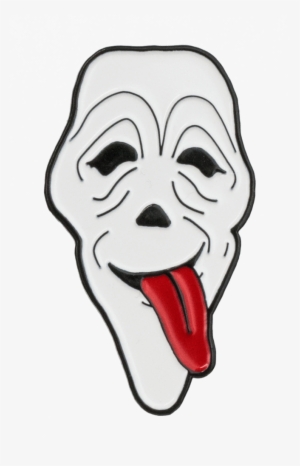 Scary Mask Enamel Pin - Cartoon Scary Mask