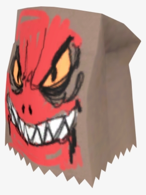 Mildly Disturbing Halloween Mask Red Tf2 - Paper Bag Halloween Mask