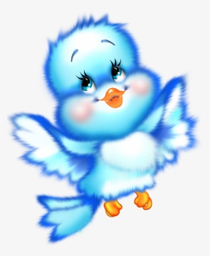 Cute Blue Bird Cartoon Free Clipart - Buenas Noches Para Whatsapp Gratis