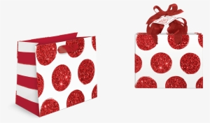 Red Bold Dot Small Gift Bags - Lady Jayne Gift Bag Seasons Tweetings Sm S/4