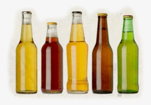 Water, Hops And Yeast For Fermentation - Empty Beer Bottles Without Labels