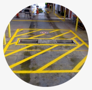 Safety Lines In Industrial Areas/buildings Are Crucial, - Circle