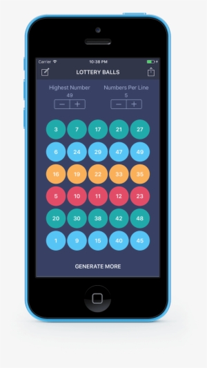 Lottery Balls Ios App Running On An Iphone Showing - Calendrier De L'avent Bonne Maman