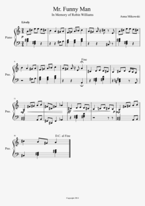 Funny Man Sheet Music Composed By Anna Mikowski 1 Of - Giant Steps Piano Transcription