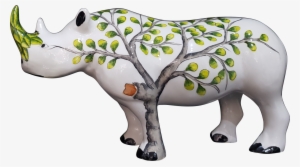 Botanical Wildlife / Rhino - Maidenhair Tree