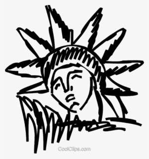 Statue Of Liberty Clipart Png Statue Of Liberty Royalty - Star Inside Sun Symbol