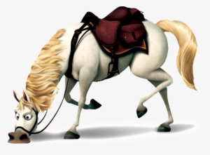 Elementos De Desenho Do Cavalo Branco Colorido - Tangled Maximus Hd