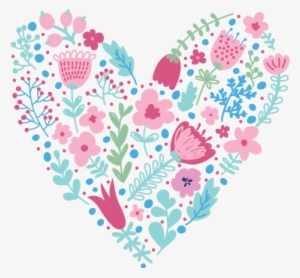 Floral Heart Wall Sticker - Journée De Deuil Perinatal