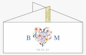 Floral Heart Belly Band - Graphic Design