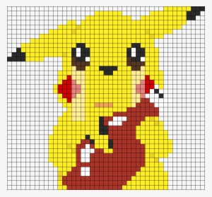 Sad Pikachu Perler Bead Pattern / Bead Sprite - Pikachu Fuse Bead Pattern